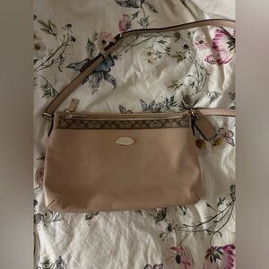 Coach East West Tan Crossbody